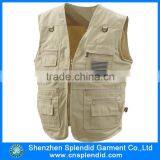 2016 Journalist Men Vest Cotton, Reporter Vest