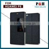 Flip Window View Leather Case For Huawei Ascend p8 thumbnail-3