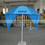 2014 New Design Fashionable Sunscreen UV Protection Tent Beach Umbrellas With Purdah thumbnail-2