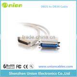 3ft DB25 Male to Centronics 36 Male Parallel Printer Cable