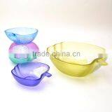 Sprayed Colored Glass Apple Shaped Bowl Mixing Glass Bowl Set thumbnail-5