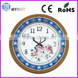 15 Inch Indoor Beautiful Flower Clock thumbnail-1