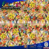 Floral Polyester Microfiber Sheet Fabric,Digital Printing