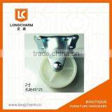 50mm Swivel Casters Office Chair Wheels Castors With Lock and Plate Made in China thumbnail-2