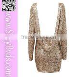Sexy Long-sleeve Clubwear Girl Party Dress thumbnail-2
