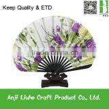 Shell-Shaped Bamboo Cloth Fan For Wedding or Collection thumbnail-1