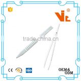 V-A054 Disposable white plastic medical Tweezers