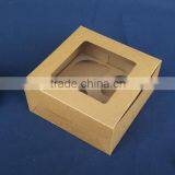 High Quality Kraft Cupcake Box.cheap Cupcake Box 4pc