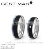 Wholesale Custom Stainless Steel Couples Engagement Wedding Rings thumbnail-2