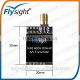 G2399 Flysight TX502 5.8ghz 200mW 40 ch 6g Wireless Fpv av Mini Light Transmitter /w Raceband for Racing Drone thumbnail-2