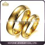 KSTONE The Lords of the Rings Gold Plated Couple Wedding Ring Tungsten Couple Rings thumbnail-1