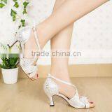 New Fashion Women Dancing Shoes Salsa Satin Ballroom Tango Latin Dance Shoes Free Shipping thumbnail-6