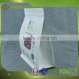 Corn Use and Moisture Proof Feature Zipper Lock Kraft Paper Square Bottom Food Bag thumbnail-3