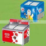 Commercial Streamline Glass Door Ice Cream Deep Freezer for Supermarket thumbnail-1