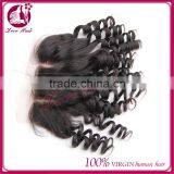 4x4 bleached 7A virgin brazilian human hair lace closure