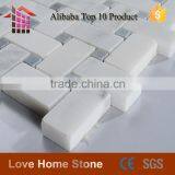 Customized Shaped Stone Mosaic Tiles, Basketweave Mosaic Tile for Wall and Floor thumbnail-5