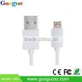 Guoguo Hot Sales Aluminum Housing Colorful Round Sync Data Micro Usb Cable for Mobile Phones