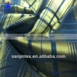 Yarn Dyed Plaid 75D Men's Jackets Shape Memory Fabric