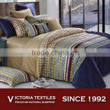Natural Pure Cotton Reactive Printed 300 Thread Count Bedding Quilt Cover Set thumbnail-1