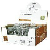 SINOGLASS 12pcs Set With Clip Top Oval Shape Glass Spice Jar thumbnail-1