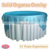 100%Polyester Solid Organza Table Overlay Fancy Organdy Overlay thumbnail-1