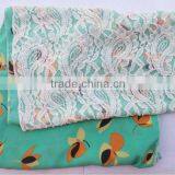 Fashion Fabric and Lace Scarf thumbnail-1