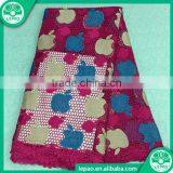 2016 African High Quality Embroidery Water Soluble 100 Polyester Lace Fabric With Apple thumbnail-3