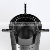 Mini Portable Small Campfire Wood Stove New Type Outdoor Stove With Wind Shield USB Turbo Fan From China thumbnail-1