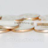 2 Holes Fancy High Quality Plate Gold Japanese Agoya Shell Button With Logo Engraved On thumbnail-3