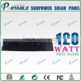 120W Solar Sunpower Solar Module Panel Kits/ Foldable Solar Panel Charger (PETC-H120A) thumbnail-1