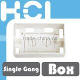 Taiwan Manufacturer Single Gang Mounted Back Boxes for Wall Outlets and Faceplates