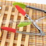 Durable Promotional BBQ Kitchen Gadget Silicone Gripper Tongs Green Nylon+stainless Steel Tongs thumbnail-6
