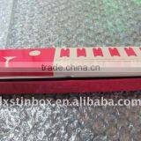 Rectangular Tin Box Size185*35*25mm Linged Tin Box Packaging