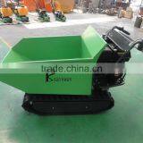 Europe Hot Selling 500kg Mini Construction Green Track Dumper thumbnail-2