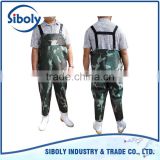 PVC/Polyester available in any color waterproof work pant for fish farm or aquaculture fishermen bib pants