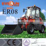 Qingdao Everun Machinery 800KG Mini Front End Wheel Loader With CE Approved