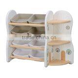 Children's Bookcase Kids Plastic Toy Storage Shelf thumbnail-2
