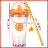 Fruit Infusing Infuser Water Bottle Sports Lemon Juice Bottle For Water Straw Coffee Milk Tea Cup Water Tumbler Child Bottles thumbnail-6