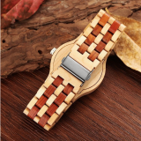 New Fashion Quartz Watch Popular Distribution to Europe and North America Unisex Wooden Watch thumbnail-3