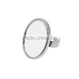 Wholesale Cheap Fashion Silver Color Stainless Steel Sublimation Rings For Women With Customize Photos thumbnail-2