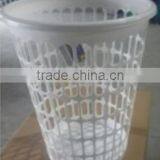 Good Quality Simple White Plastic Designer Laundry Basket thumbnail-1