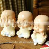 Resin Little Monk Statue Baby Buddha Statue thumbnail-3