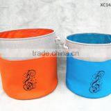 Set of 2 Fashion Round Cloth Laundry Basket thumbnail-1