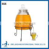 Large Clear Glass Drink Dispenser With Tap PJ01 thumbnail-1