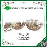 Wholesale cheap serving round woven wicker trays