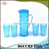 NBRSC Set of 5 Pcs Plastic ps Cold Water Jug Drinking Water Kettle Tea Pot Water Jug With Cups thumbnail-6