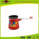 Red Color With Decal Enamel Coffee Boiler Pot thumbnail-2