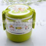 Cheap Plastic Double Layer Lunch Box thumbnail-1