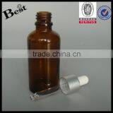 Diffrent Size Glass Bottle Aluminum and Plastic Cap Amber Glass Bottle Amber Dropper Cosmetic Packaging Wholesale Free Sample thumbnail-4