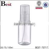 Cosmetic Package 50ml Plastic Spray Bottle Clear Round 50ml Plastic Spray Bottle Plastic Bottles thumbnail-5